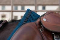 Kentucky czaprak Velvet Mini Pearls - Navy