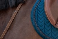 Kentucky czaprak Velvet Mini Pearls - Navy