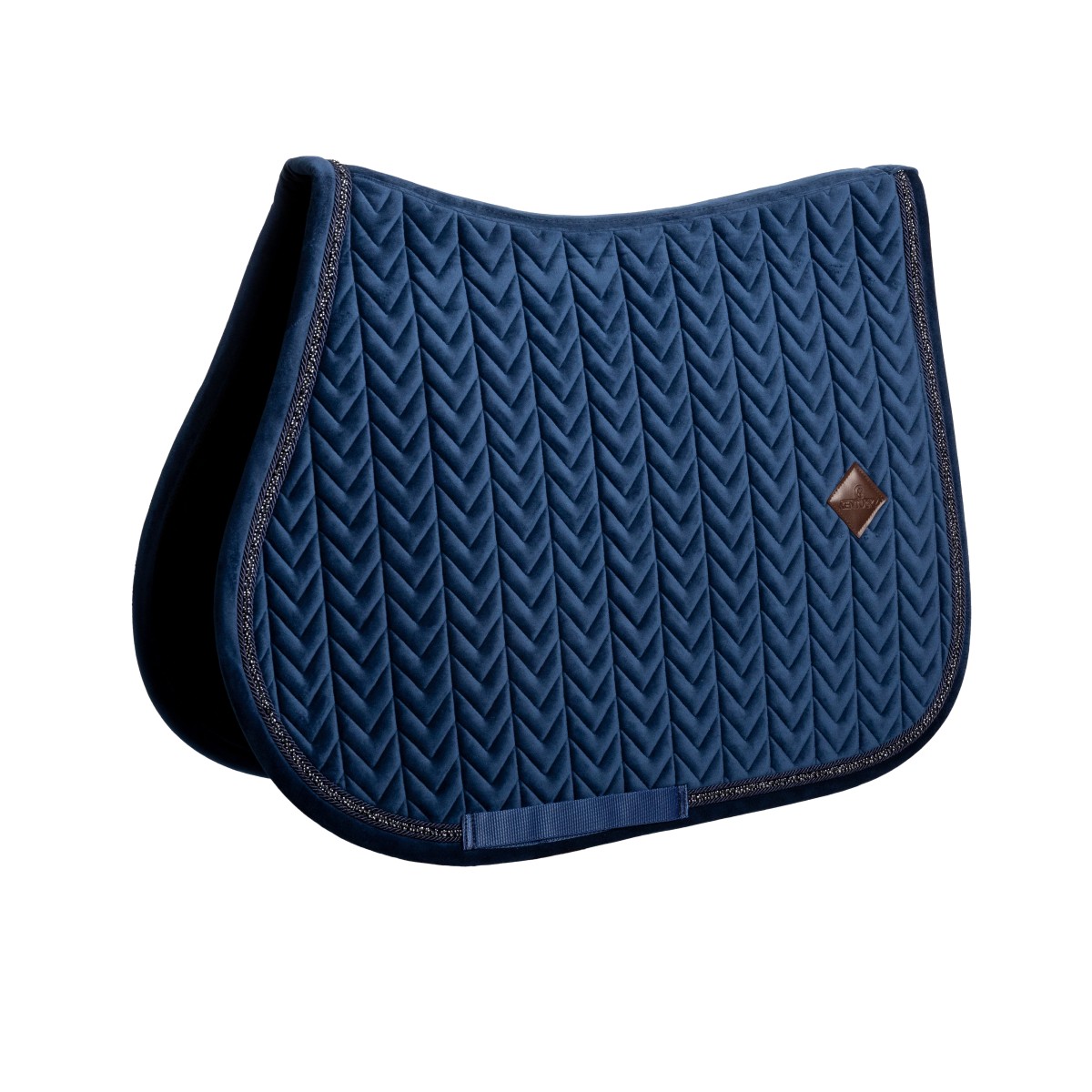 Kentucky czaprak Velvet Mini Pearls - Navy