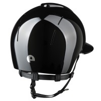 KEP kask jeździecki Smart Nova Metal Polish Black Daszek Polo - Czarny Połysk