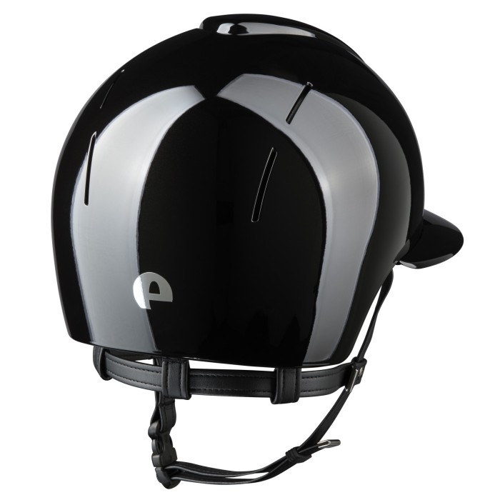 KEP kask jeździecki Smart Nova Metal Polish Black Daszek Polo - Czarny Połysk