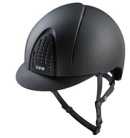 KEP kask jeździecki Smart Nova Textile Daszek Standardowy - Czarny Matowy
