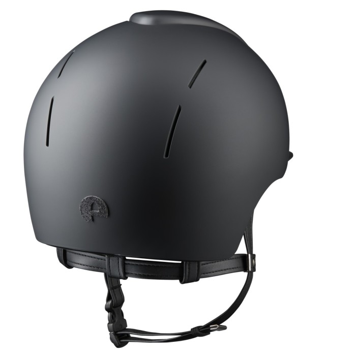 KEP kask jeździecki Smart Nova Textile Daszek Standardowy - Czarny Matowy