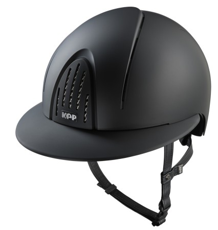 KEP kask jeździecki Smart Nova Textile Daszek Polo - Czarny Matowy