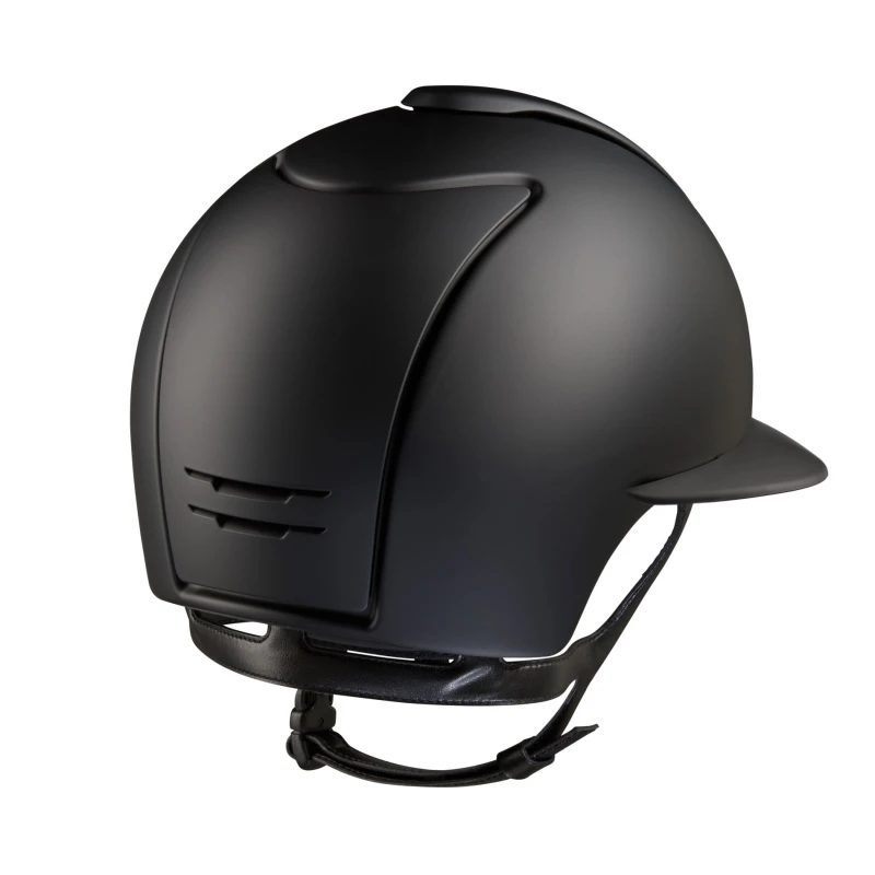 KEP kask jeździecki Cromo 2.0 Matt Black Daszek Polo - Czarny Matowy