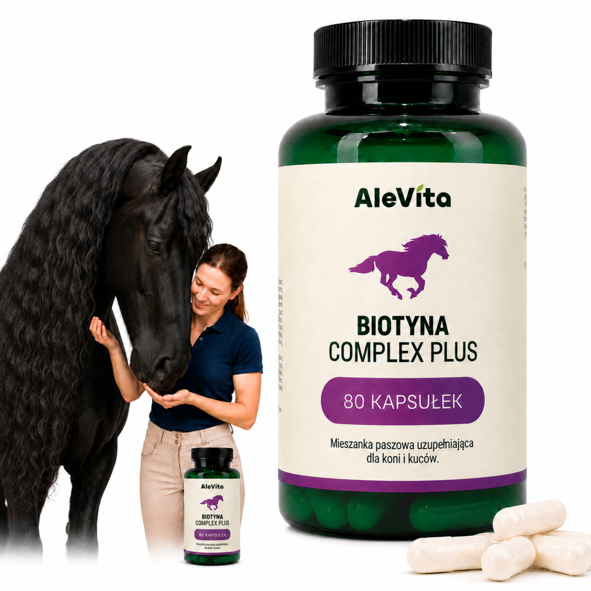 AleVita Biotyna Complex Plus - 80 kapsułek