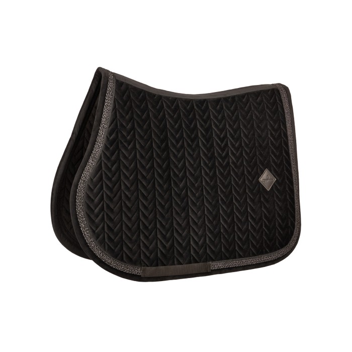 Kentucky czaprak velvet Fishbone z plecionym sznurkiem Glitter