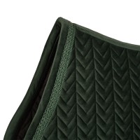 Kentucky czaprak velvet Fishbone z plecionym sznurkiem Glitter - Dark Green