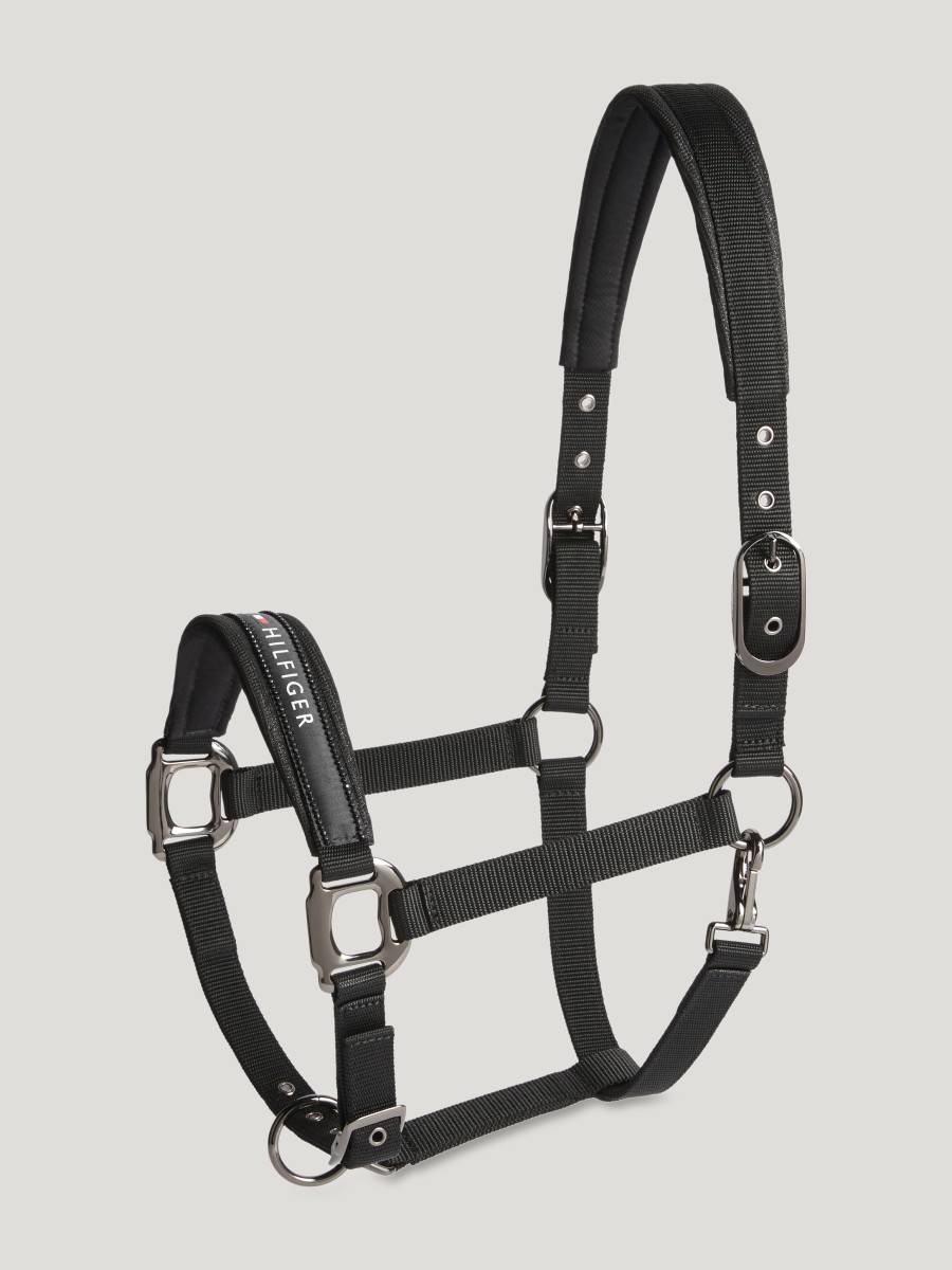Tommy Hilfiger Equestrian Yale Shine kantar z uwiązem - Black