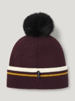 Tommy Hilfiger Equestrian czapka zimowa Dean Pom Pom - Deep Burgundy
