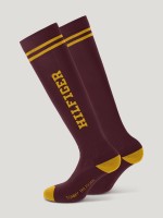 Tommy Hilfiger Equestrian podkolanówki jeździeckie Drexel Varsity - Deep Burgundy