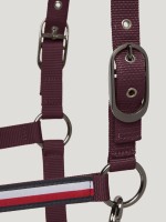 Tommy Hilfiger Equestrian kantar z uwiązem Yale - Burgundy