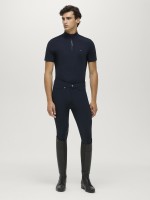 Tommy Hilfiger Equestrian bryczesy męskie z pełnym lejem Stanton - Desert Sky