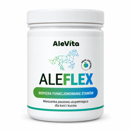 AleFlex – kolagen, glukozamina, MSM, chondroityna i kwas hialuronowy dla koni, 1000 g