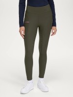 Tommy Hilfiger Equestrian zimowe legginsy z pełnym lejem Elmira Winter - Camo Green