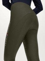 Tommy Hilfiger Equestrian zimowe legginsy z pełnym lejem Elmira Winter - Camo Green