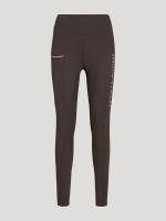 Tommy Hilfiger Equestrian zimowe legginsy z pełnym lejem Elmira Winter - Cacao