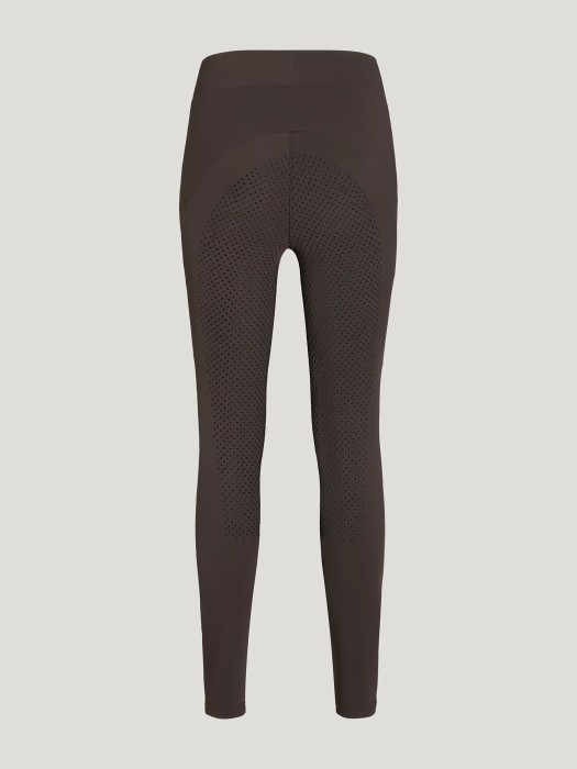 Tommy Hilfiger Equestrian zimowe legginsy z pełnym lejem Elmira Winter - Cacao