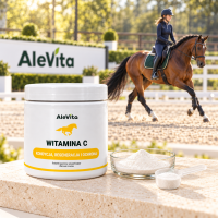 AleVita Witamina C kwas L-askorbinowy w proszku dla koni 600 g