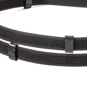 Kavalkade Wodze gumowane czarne 16 mm