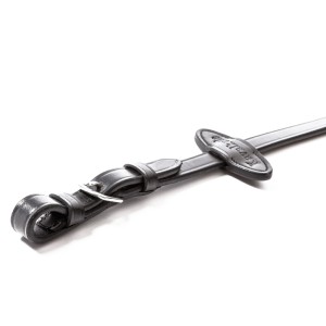 Kavalkade Wodze gumowane czarne 16 mm