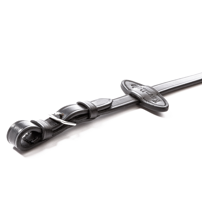 Kavalkade Wodze gumowane czarne 16 mm