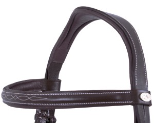 QHP ogłowie Luxury Stitched